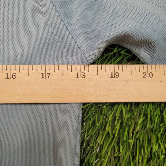 Vintage Marco Di Roma Dagger Collar Disco Shirt Womens Medium Stripe Textured - Picture 7 of 12